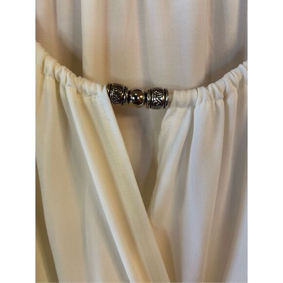 I.N. Studio White Blouse Top Size 1X (0700) - Picture 2 of 5